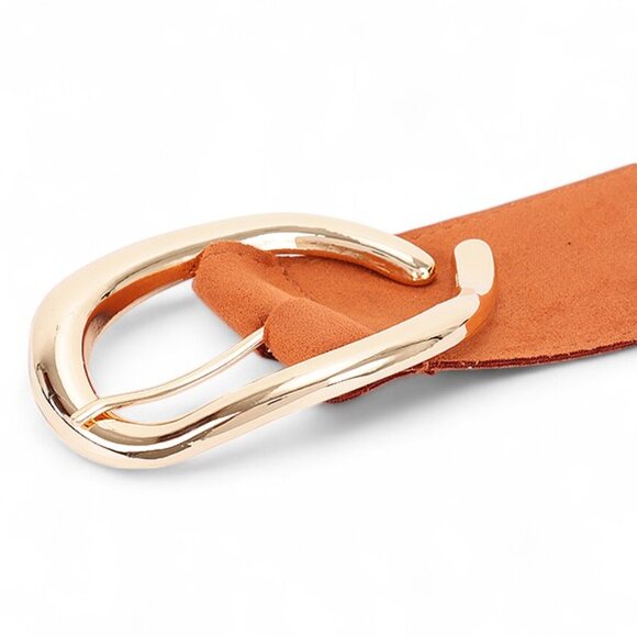 BNWT Faux Suede Oversized Buckle Belt - Picture 4 of 5